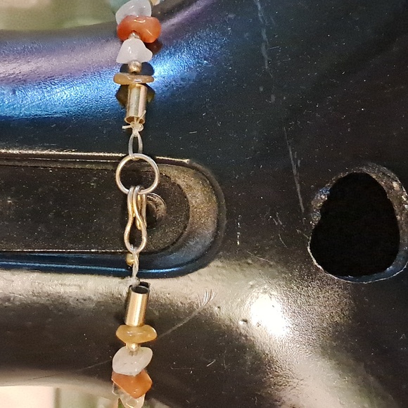 Beautiful Long 26" Heavy Natural Stone Agate Healing Crystal Necklace - Picture 5 of 5